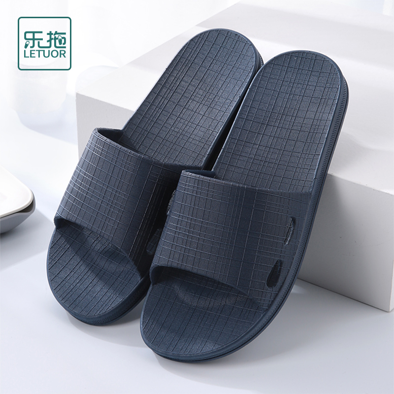 乐拖男士防滑厚底凉拖鞋图片