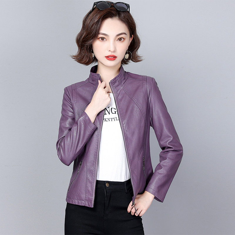 2026秋冬新款真皮皮衣女短款修身韩版立领绵羊皮夹克大码显瘦外套