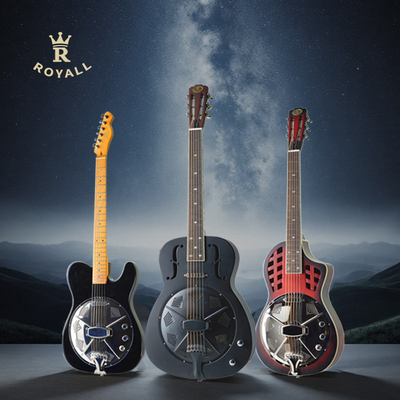 ROYALL丽声吉他resonator guitar布鲁斯共鸣器金属滑棒传音吉他