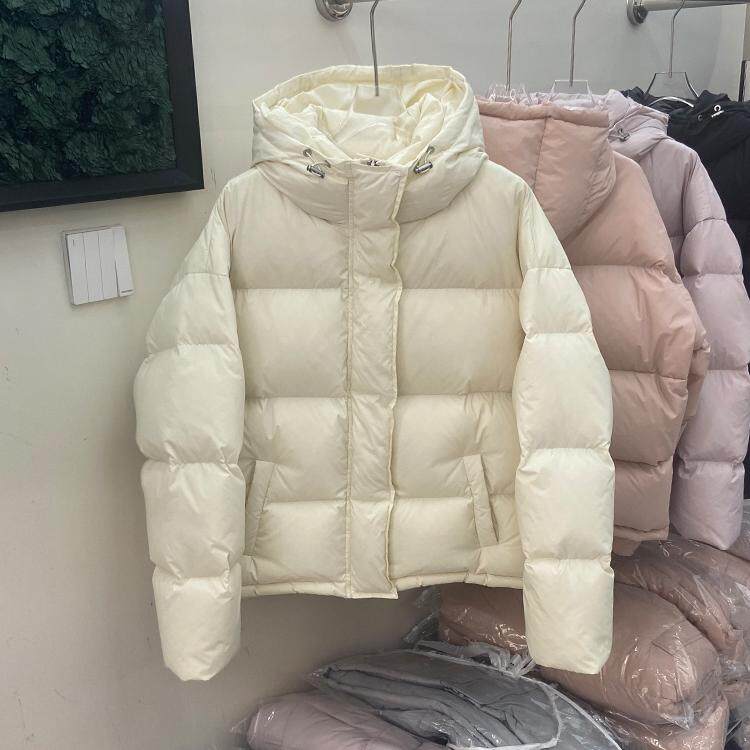 韩版短款连帽羽绒服加厚