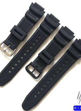 适用卡西欧W-218H表带SGW300_500H_AE1000_W-S210H树脂橡胶手表带