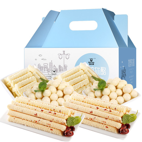 科尔沁600g礼盒奶干奶条奶豆