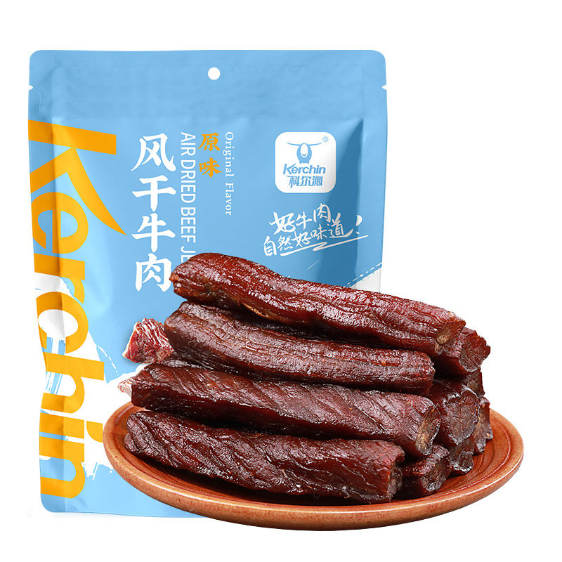 科尔沁风干牛肉干200g内蒙古特产休闲零食独立包装开袋即食熟食