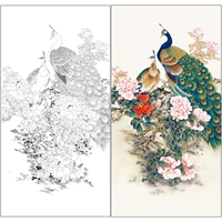 [Шаг] Строк Чэнь Джунгонг Байхуа Драфт Peonic Peony Multi -Size "Yongtong Luxury" CJ34