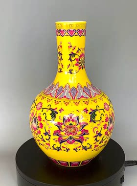 博古架花瓶摆件景德镇陶瓷器中式