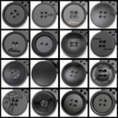 黑色圆形外套风衣毛呢羊绒纽扣扣子大衣扣子男女西装 子衣服钮扣 裤