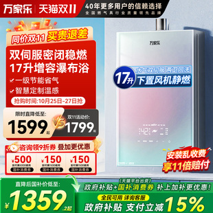 政府補(bǔ)貼 萬家樂RG1下置風(fēng)機(jī)燃?xì)鉄崴骷矣盟欧o音16升零冷水
