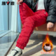 女外穿2025新款 冬季 加厚保暖裤 雅鹿高腰羽绒裤 宽松显瘦休闲棉裤