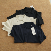 T恤潮牌简约百搭男款 美式 短袖 男夏季 上衣体恤 宽松休闲翻领POLO衫