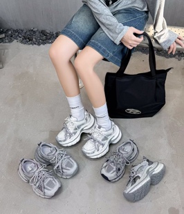 成功鸟2026春新款厚底增高老爹鞋女ins潮鞋子百搭休闲运动鞋女鞋