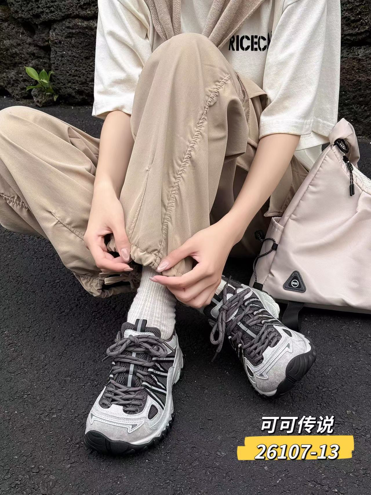 可可传说2026秋新款厚底增高老爹鞋女百搭透气网面运动休闲鞋单鞋图片