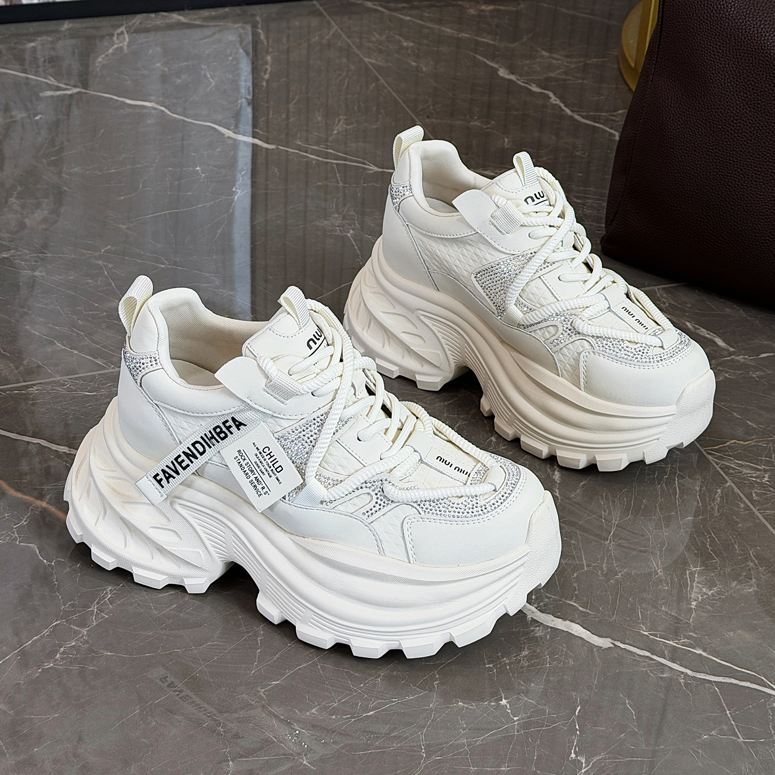 小个子增高老爹鞋爆款厚底松糕鞋