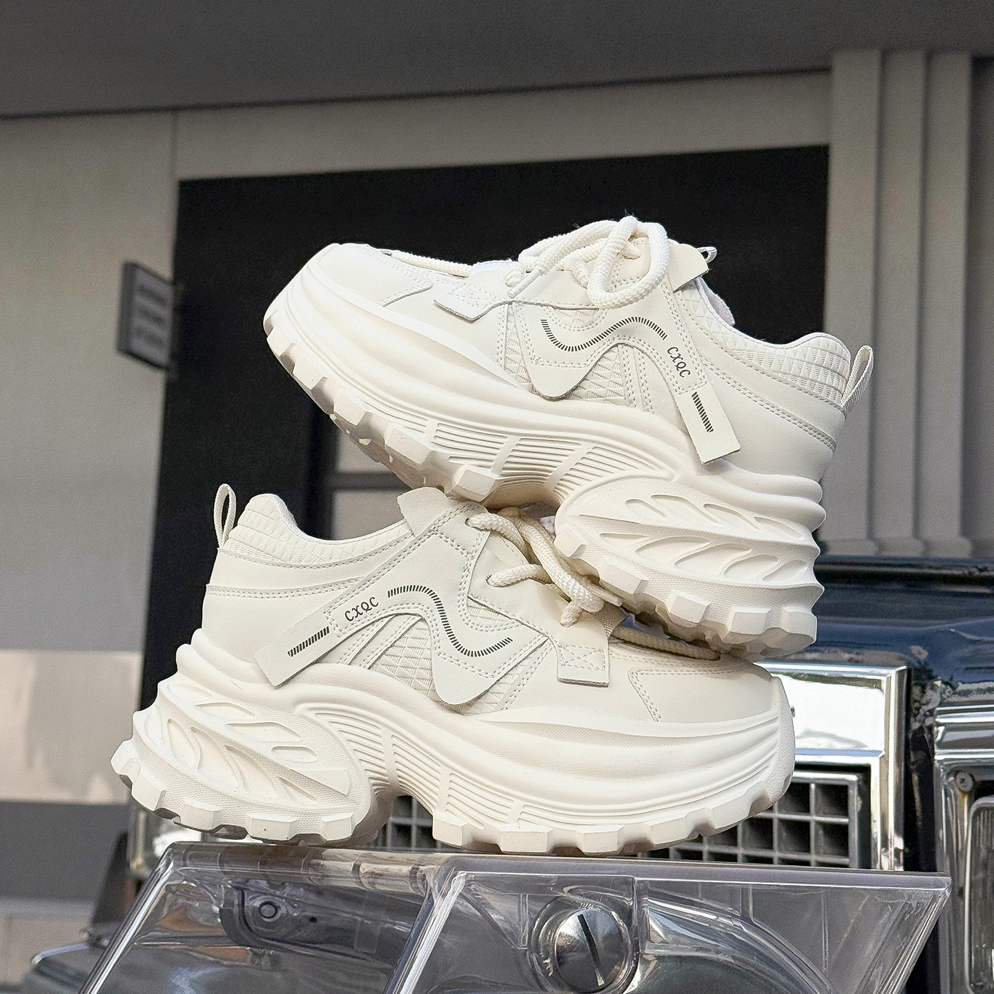 增高老爹鞋ins潮韩版时尚配裤子