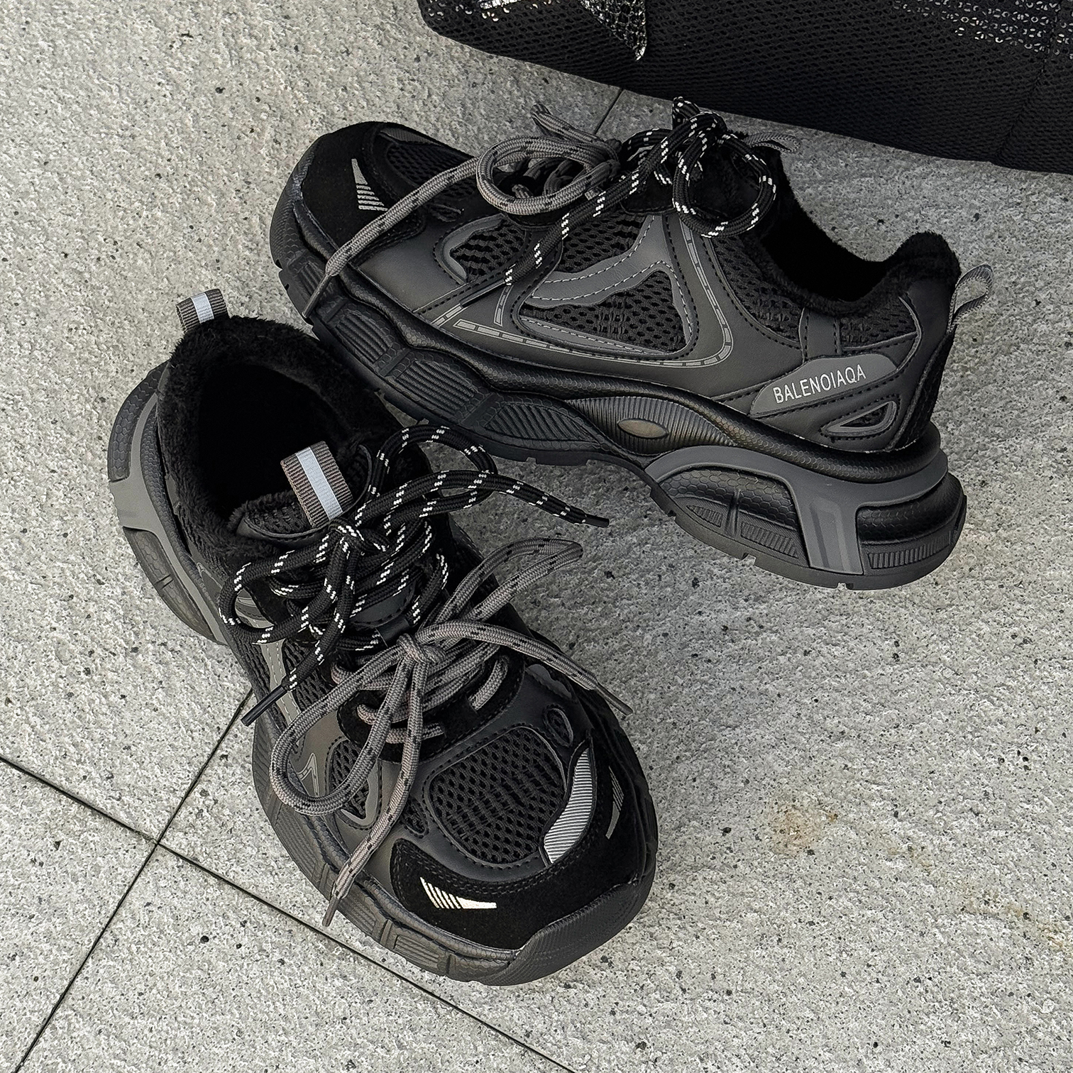 黑色老爹鞋百搭显脚小运动休闲鞋