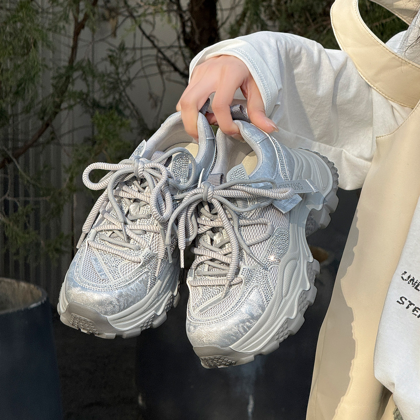 2026新款厚底老爹鞋女春款百搭炸街潮鞋休闲显腿长增高鞋配阔腿裤,女鞋,老爹鞋,淘宝优惠券,粉丝福利购,淘宝优惠卷