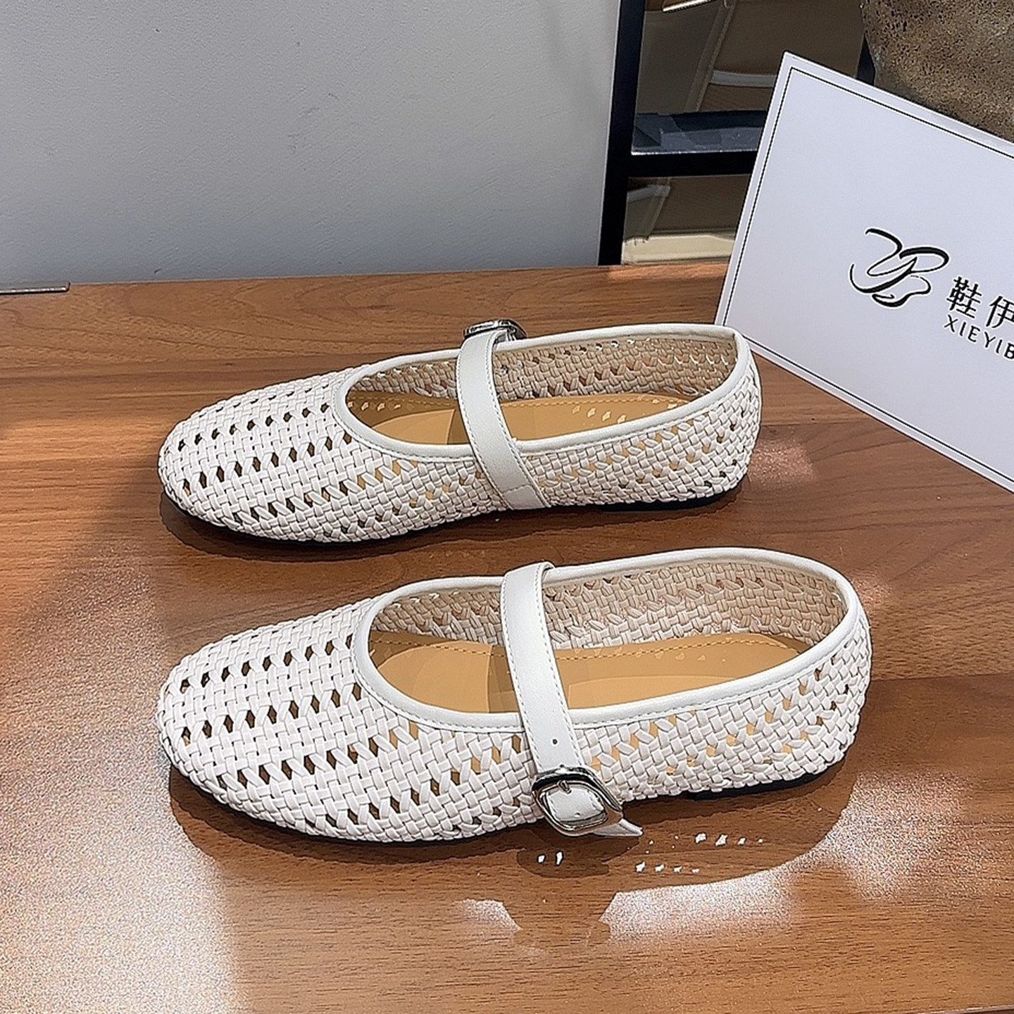 复古风编织镂空玛丽珍单鞋女2026新款百搭夏季透气凉鞋法式平底鞋,女鞋,玛丽珍鞋,淘宝优惠券,粉丝福利购,淘宝优惠卷
