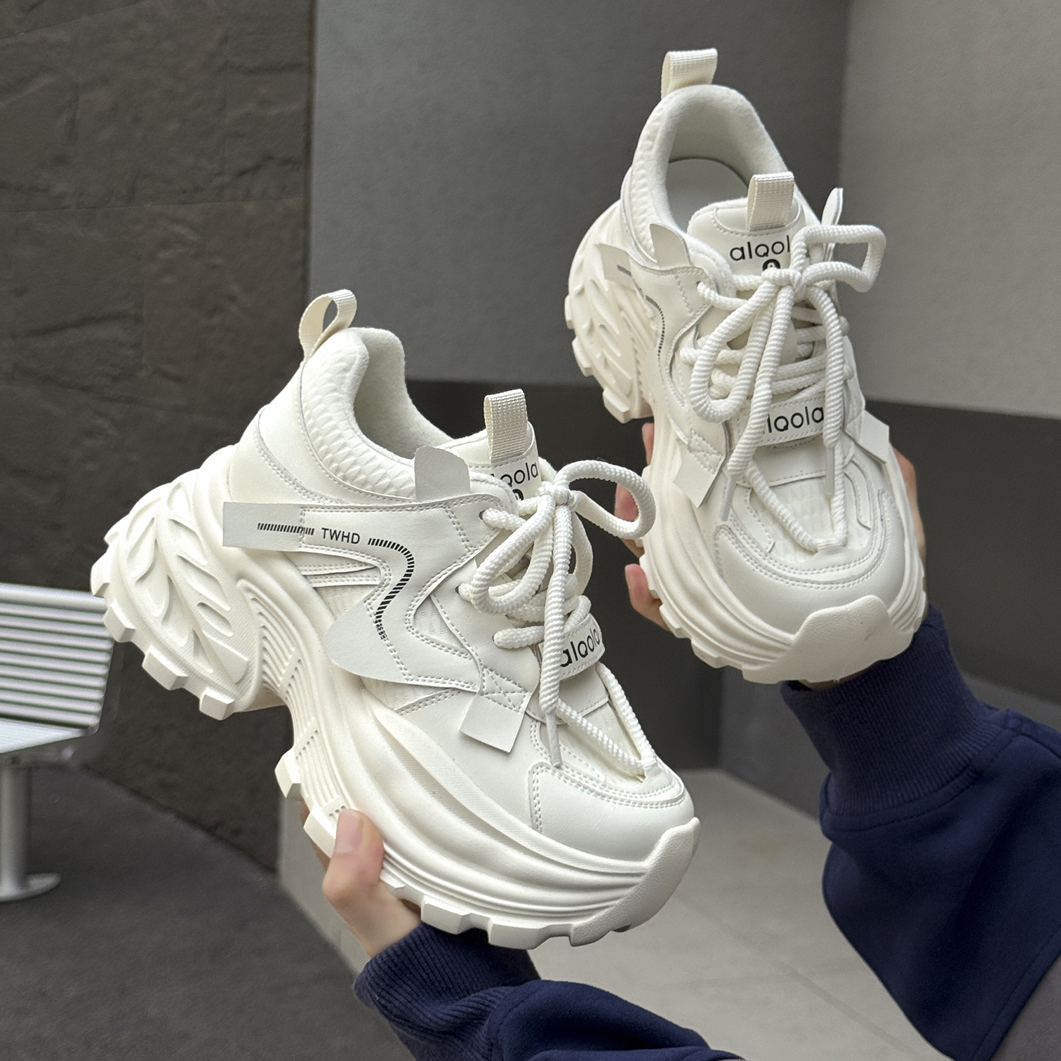 增高厚底老爹鞋爆款百搭显脚小