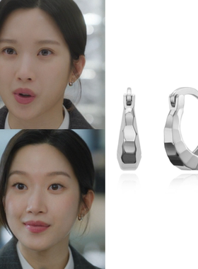 直邮~韩剧瑞草洞 文佳英同款 韩国代购HAESOOL正品925银耳环 耳饰