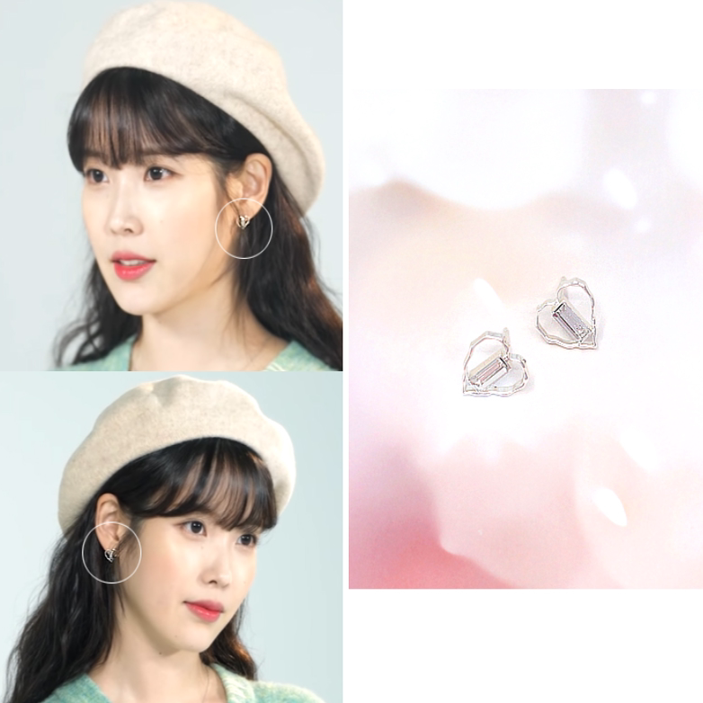 直邮~韩国代购 jealousy正品 潮牌 李知恩 iu同款心形耳环 耳钉女