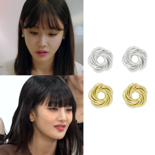 直邮~韩国正品代购 金智贤 黄雨瑟惠 严贤京 MINNIE同款耳钉耳环