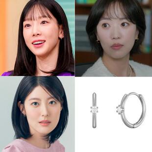 直邮~韩国代购 Hei正品 南智贤 全慧珍 金泰妍同款圆环耳环 耳饰