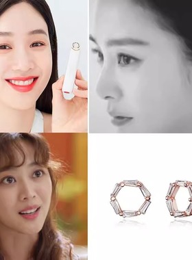 郑丽媛 金泰熙 赵宝儿同款 韩国代购 haesool正品 镶钻耳环 耳钉