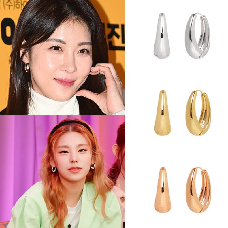 直邮~河智苑 黄礼志 陈世妍 金素妍同款耳环 耳圈女 正品韩国代购