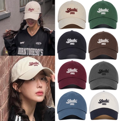直邮~韩国代购1993STUDIO正品 林秀香同款字母刺绣鸭舌帽 棒球帽