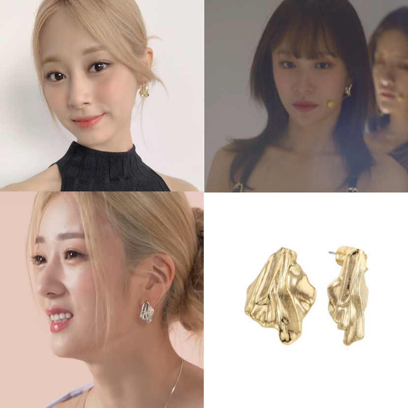 直邮~韩国正品代购 组合TWICE周子瑜 安希妍 尹普美同款韩版耳环