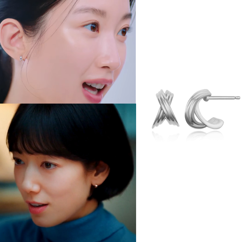 韩国代购haesool正品 韩剧卧底洪小姐 朴信惠 文佳英同款耳环耳钉