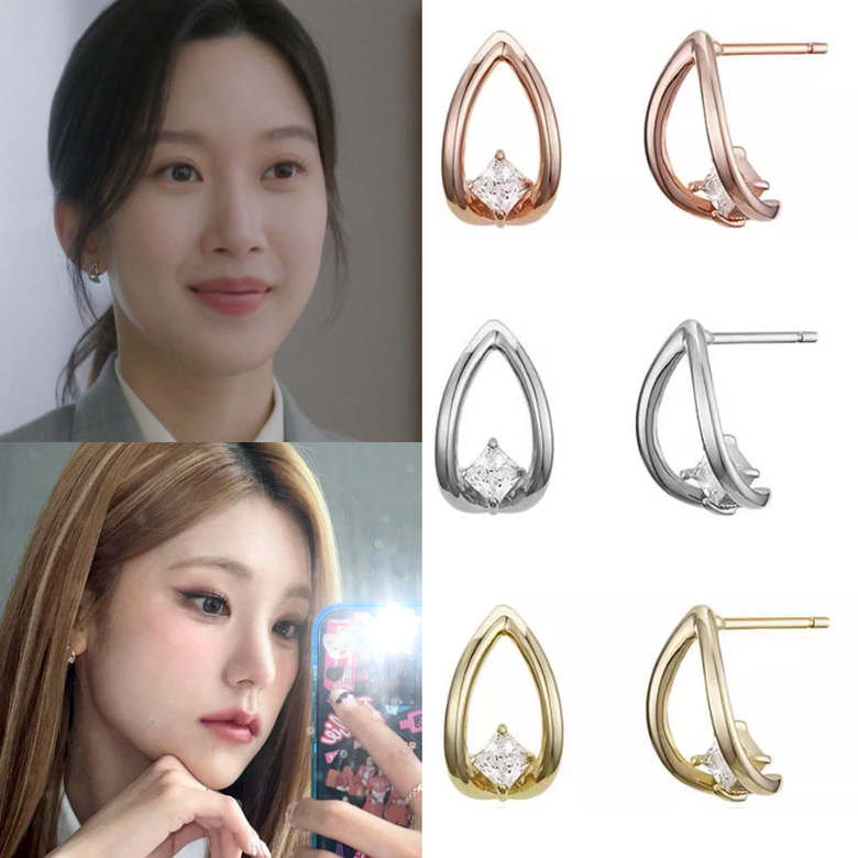 韩国代购haesool正品 韩剧瑞草洞 文佳瑛 黄礼志同款耳环 耳钉女