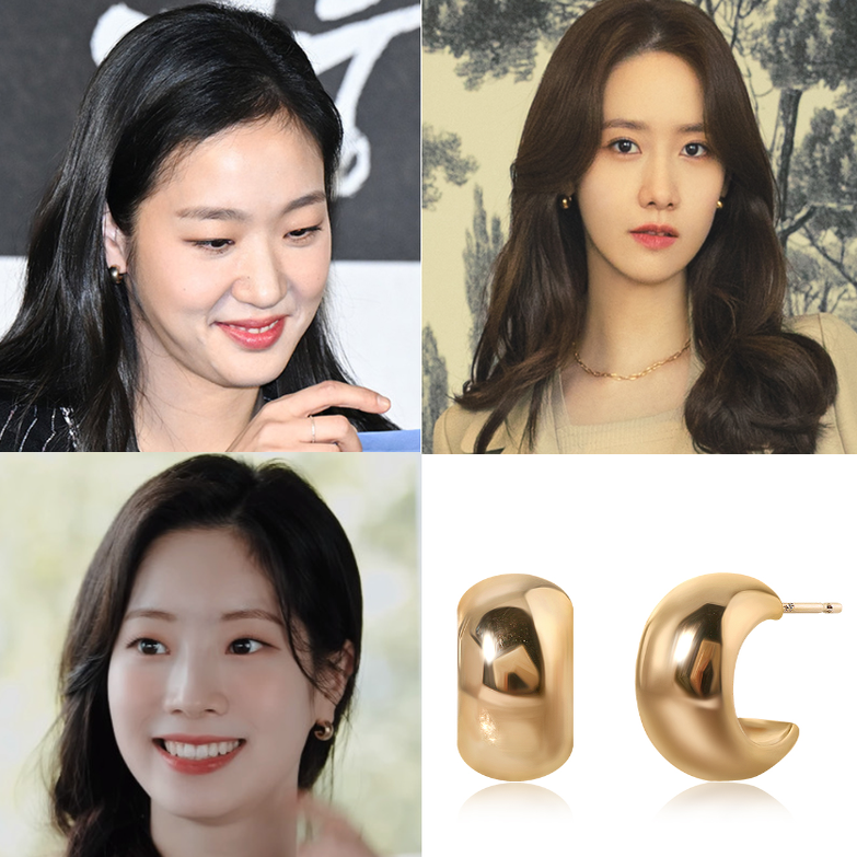 韩国代购LUVRE PARIS正品 金多贤 林允儿 金高银同款耳环 耳钉女
