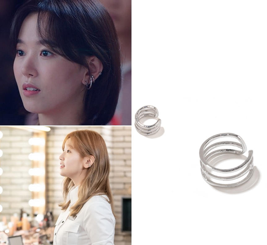 韩国代购primaute正品 韩剧青春记录 朴素丹 姜汉娜同款耳夹 耳饰