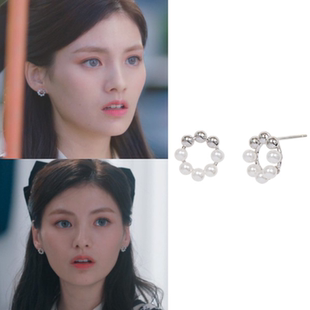 直邮~韩剧九尾狐传 金容智同款简约百搭耳钉 耳环 正品韩国代购