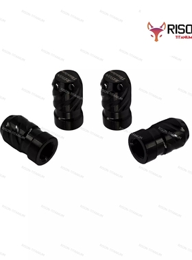 RISONTITANIUM 钛合金气嘴帽斜槽通用型气门芯帽摩托车气嘴防尘盖