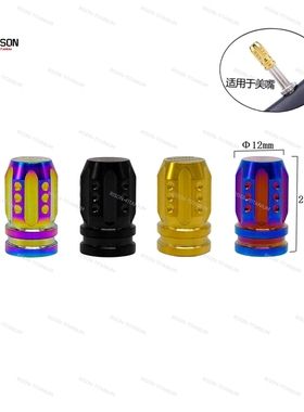 RISON-Titanium美式花头钛合金气嘴帽通用气门帽有橡胶圈