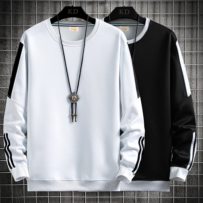 Spring long sleeve t-shirt men's casual loose bottomed shirt student tide brand clothes men's sweater