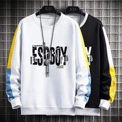 Spring long sleeve t-shirt men's casual loose bottomed shirt student tide brand clothes men's sweater