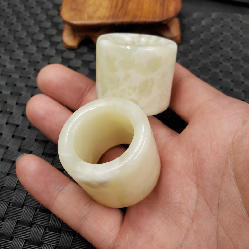 新款精美天然玉石a货岫玉扳指米白色加宽加大号扳指玉扳指玉指环,珠宝/钻石/翡翠,手饰,淘宝优惠券,粉丝福利购,淘宝优惠卷