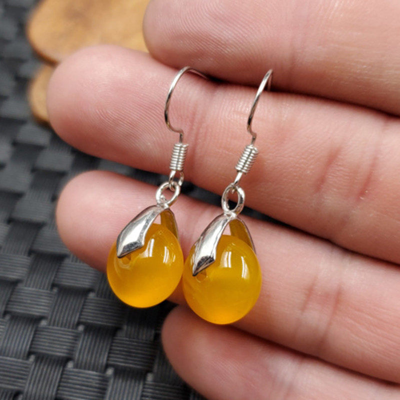 新款天然玉石冰种黄玉髓平安扣耳环玉髓玛瑙算盘珠耳环玉耳环耳坠,珠宝/钻石/翡翠,耳饰,淘宝优惠券,粉丝福利购,淘宝优惠卷