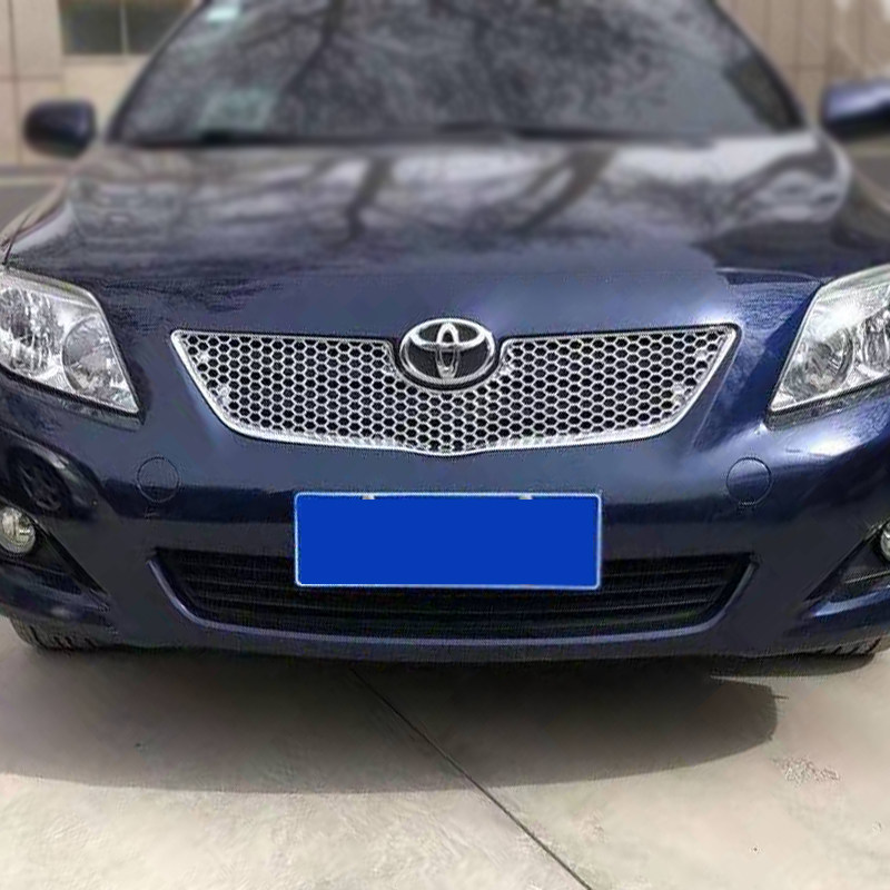 专用于07-10年老卡罗拉中网框 通风口亮条08换件中网配件改装装饰