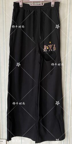 超值换购专柜正品熊春秋宽松阔腿拖地裤TTTM216608R TTTM216608N
