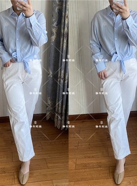 超值换购专柜正品熊休闲裤百搭白色牛仔裤TTTC211102B TC211102B