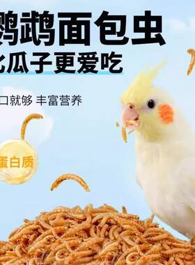 面包虫干鸟食鹦鹉食用虫黄粉虫鸟粮芦丁鸡乌龟仓鼠八哥饲料粮食