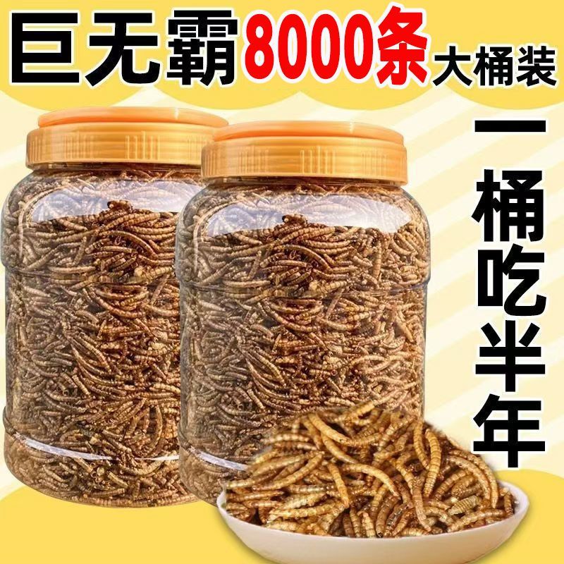 仓鼠零食面包虫干鹦鹉玄凤鸟粮乌龟锦鲤增色粮食饲料通用粮黄粉虫