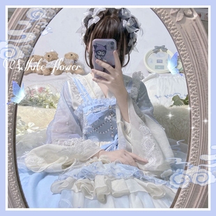 原创胡桃夹子Lolita夏国风连衣裙长袖公主裙长款洛丽塔中华风羽织