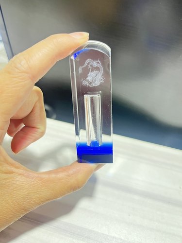 胎毛纪念品婴儿水晶印章十二生肖