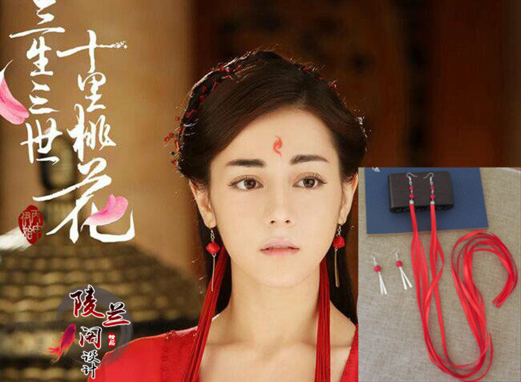 新品三生三世十里桃花迪丽热巴凤九同款红色古装cosplay演出头饰在类目 饰品/流行首饰/时尚饰品新, 发饰中 - 来自Buy2taobao.com提供专业的淘宝代购服务