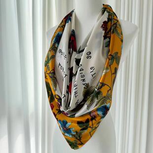 杭州丝绸特价 丝巾围巾披肩头巾豹纹结婚礼品 大方巾厂家直销春秋款