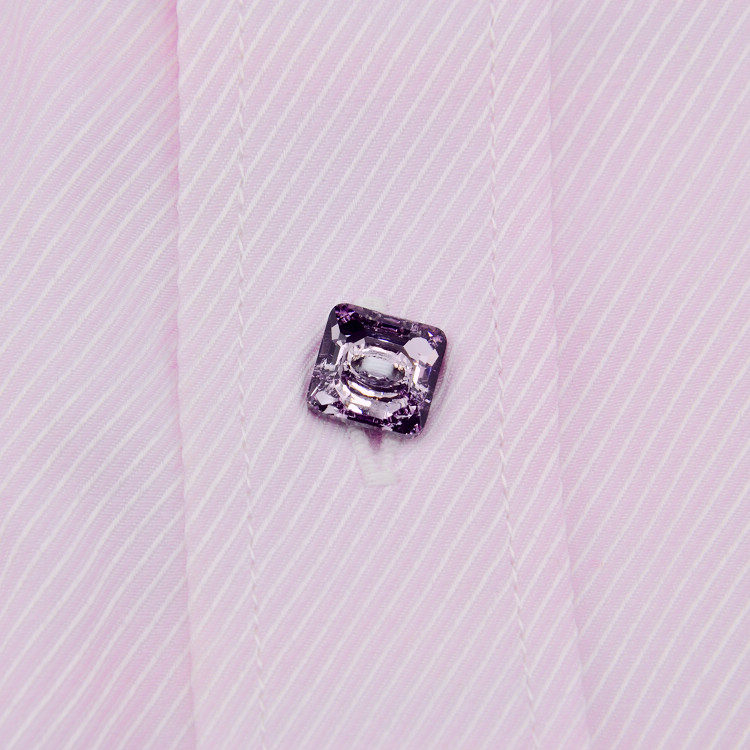 PURPLE REPLACEMENT SHIRT PLACKET BUTTONS ARTIFICIAL CRYSTAL MATERIAL SHINY BUCKLES NON-CUFFLINKS 1